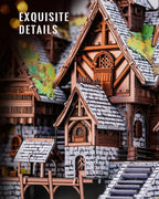 Rompecabezas 3D Piececool Castillo de los Elfos, Kits de Modelos Metálicos para Armar
