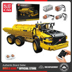 MOULD KING-coche técnico de ingeniería  vehículo de juguete, aplicación RC, camión de basura