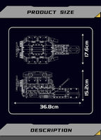 Mould King 10202 juguetes de motor de coche técnico el supercoche motorizado V12 + bloques de construcción de transmisión