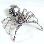 Microworld rompecabezas de Metal 3D Animal Spider King Plus versión modelo rompecabezas DIY Kits de montaje