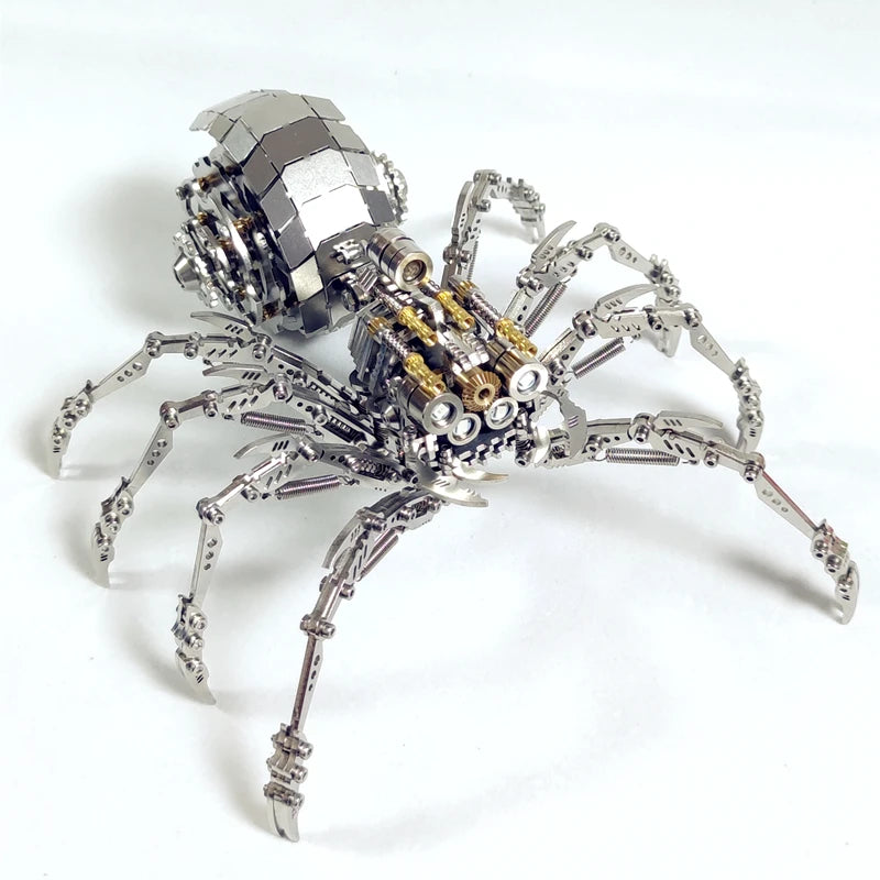 Microworld rompecabezas de Metal 3D Animal Spider King Plus versión modelo rompecabezas DIY Kits de montaje