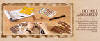 Robotime Rolife, estudio de esquina silencioso, bricolaje, rincón de libros, estante de inserción, casa de muñecas en miniatura de madera para estantería, muebles de inserción TGE02