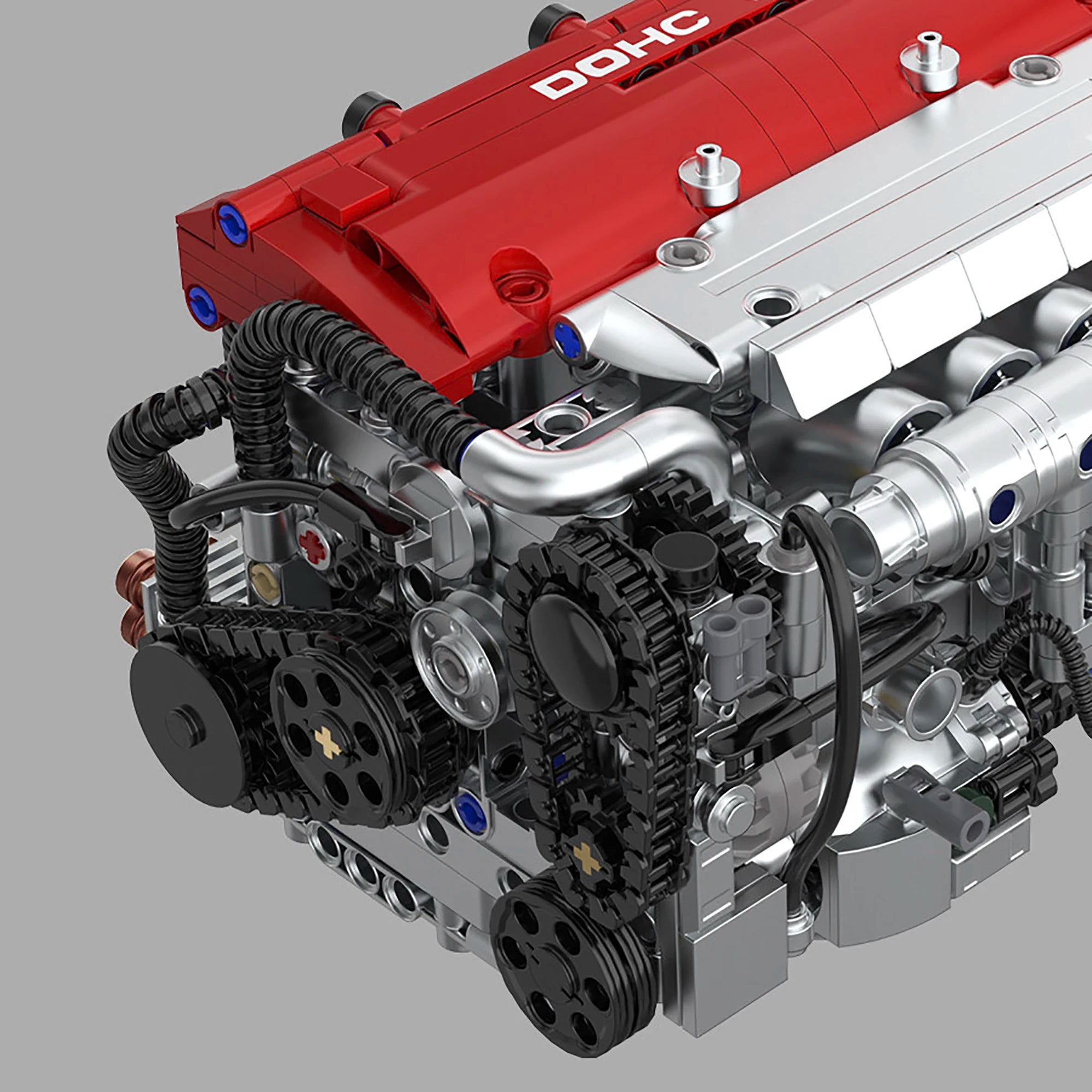 907 Piezas de Bloques de Construcción de Motor K20A PB8860, Colección de Adornos de Motor de Vehículo SOKUN