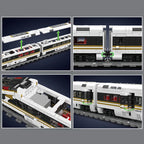 Mould King 12015 Tren técnico de juguete, locomotora RC Fuxing EMU