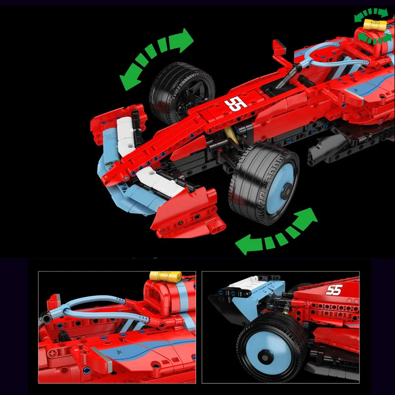 Mould King 13209 juguetes de coches técnicos el coche de carreras FE SF-24