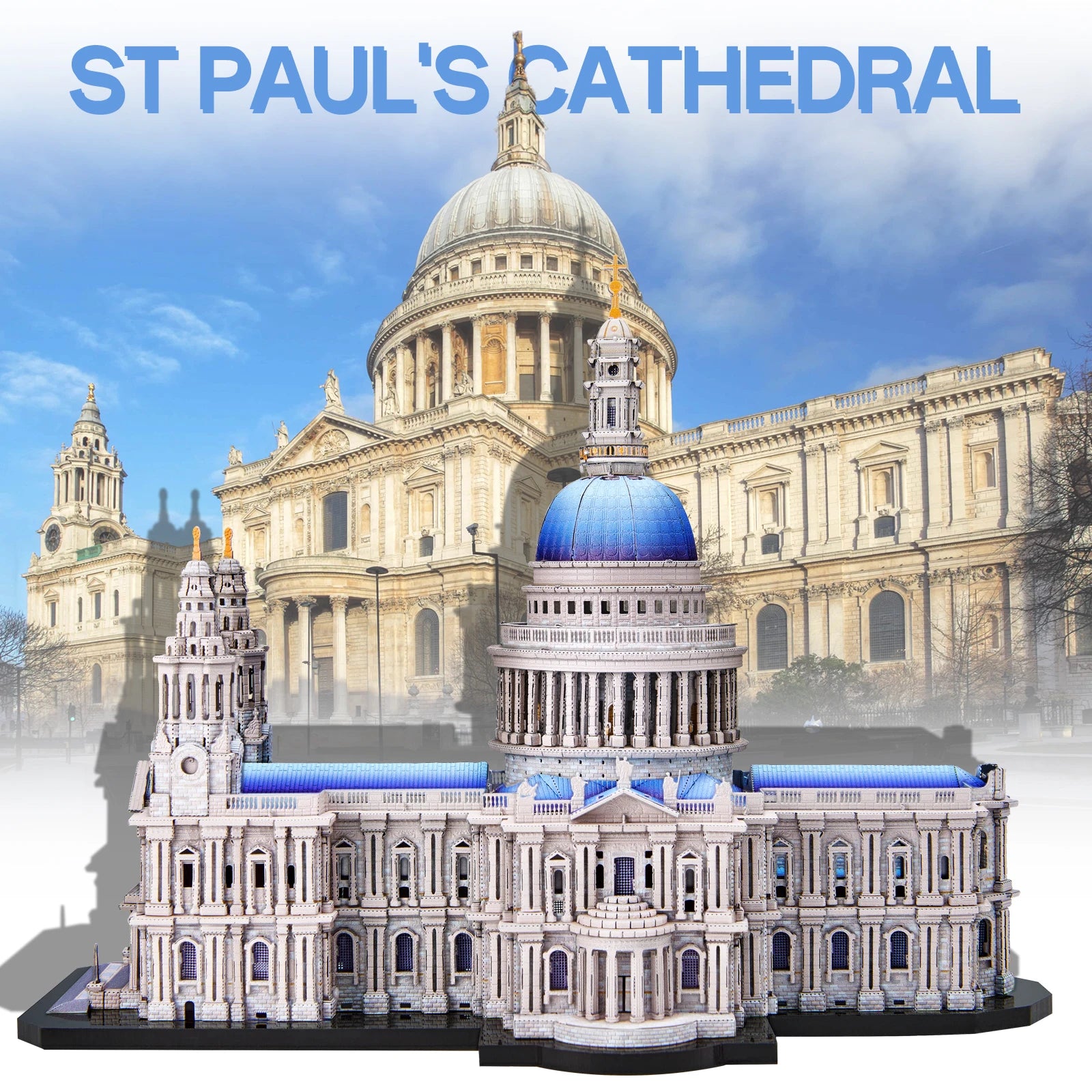 Piececool-Kits de modelos de Metal 3D, rompecabezas 3D de Metal de la catedral de San Pablo, Kit de manualidades para decoración del hogar, los mejores regalos