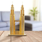 Piececool-rompecabezas de Metal 3D, conjunto de modelos de construcción, Kit de montaje DIY para rompecabezas, arquitectura famosa