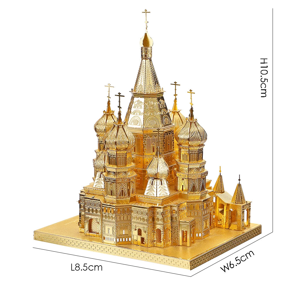 Piececool-rompecabezas de Metal 3D, conjunto de modelos de construcción, Kit de montaje DIY para rompecabezas, arquitectura famosa
