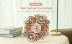 Robotime Reloj de pared Rompecabezas de madera 3D Juego de madera Kits de construcción mecánica Juego de rompecabezas de madera Regalo para niños El mejor regalo de Navidad