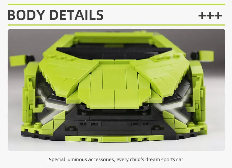 Mould King-bloques de construcción de coches técnicos para niños, juguete de ladrillos para armar coche de carreras deportivo Sian