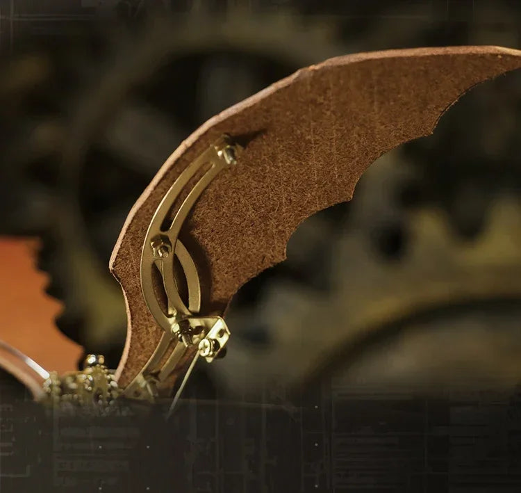 Rompecabezas 3D de ala de dragón, Kit de Metal, Kits de construcción de modelos Diy, montaje DIY, rompecabezas mecánicos Steampunk
