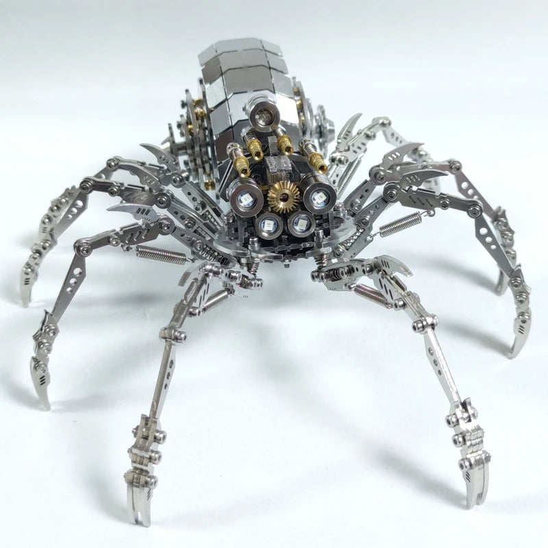 Microworld rompecabezas de Metal 3D Animal Spider King Plus versión modelo rompecabezas DIY Kits de montaje
