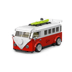 407 Piezas de Bloques de Construcción de Autocaravana T1 con Contenedor PB8807, Autobús Técnico