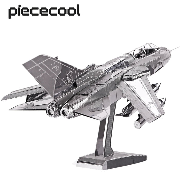 Piececool-rompecabezas de Metal 3D para adultos, chorros de combate Tornado, juguete artesanal, rompecabezas, Kits de modelos