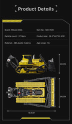 Mould King 17049 coche de juguete técnico la aplicación RC PR766 Bulldozer montaje de bloques de construcción camión ladrillo