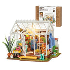 Robotime-casas de muñecas rolife para niños y adultos, jardín de ensueño en miniatura, casa de muñecas de madera con muebles