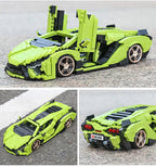 Mould King-bloques de construcción de coches técnicos para niños, juguete de ladrillos para armar coche de carreras deportivo Sian