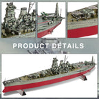 Piececool: rompecabezas metálicos en 3D, kits de montaje del acorazado Musashi