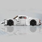 Mould King 10196, coches de juguete técnicos, coche de carreras deportivo Utopia blanco