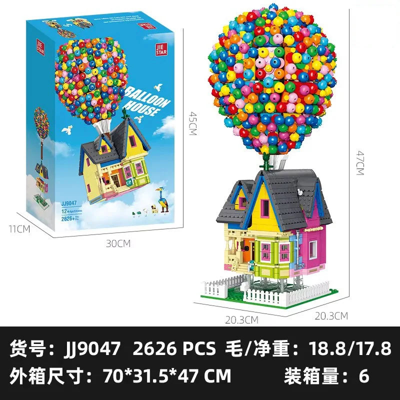 JIESTAR JJ9047 modelo de casa de globos adornos de escritorio Modular City Street View
