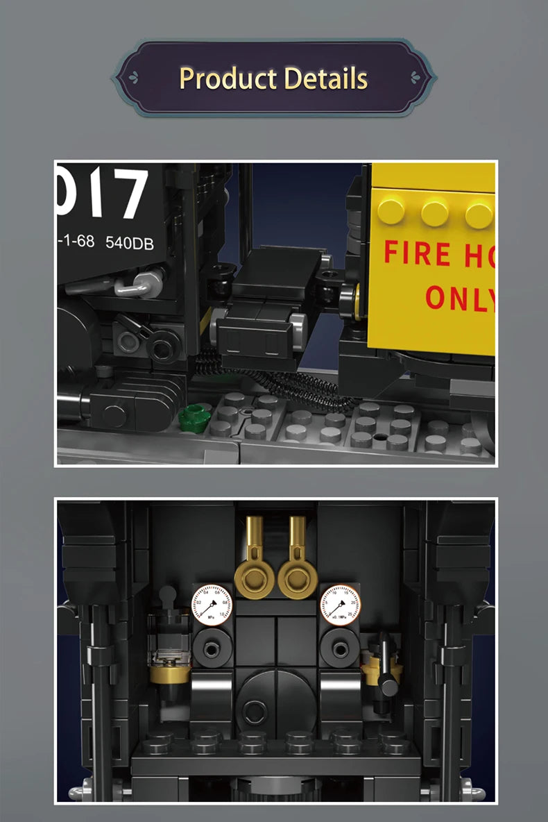 Mould King 12049 Tren de juguete técnico The Big Boy 4-8-8-4 locomotora