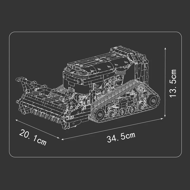 Mould King 17086 camión técnico de juguete, máquina de recibos RC, bloques de construcción, juego de bloques de camión de ingeniería