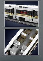 Mould King 12015 Tren técnico de juguete, locomotora RC Fuxing EMU