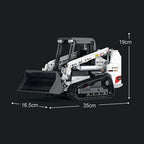 1366 Uds RC Bobcat Skid Steer Loader bloques de construcción coches técnicos