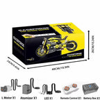 Bloques de Construcción de Motocicleta de Anime Cyberpunk, Modelo Técnico, Escala 1:5, Juego de Ladrillos MOC