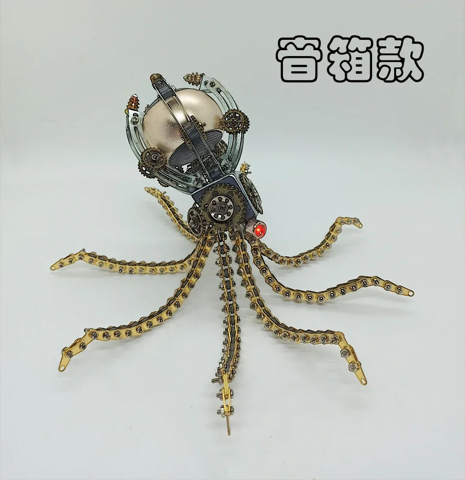 Wasp Mchanical Spider Octopus-rompecabezas 3D, Kit de modelo de Metal con herramientas de montaje