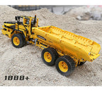 MOULD KING-coche técnico de ingeniería  vehículo de juguete, aplicación RC, camión de basura