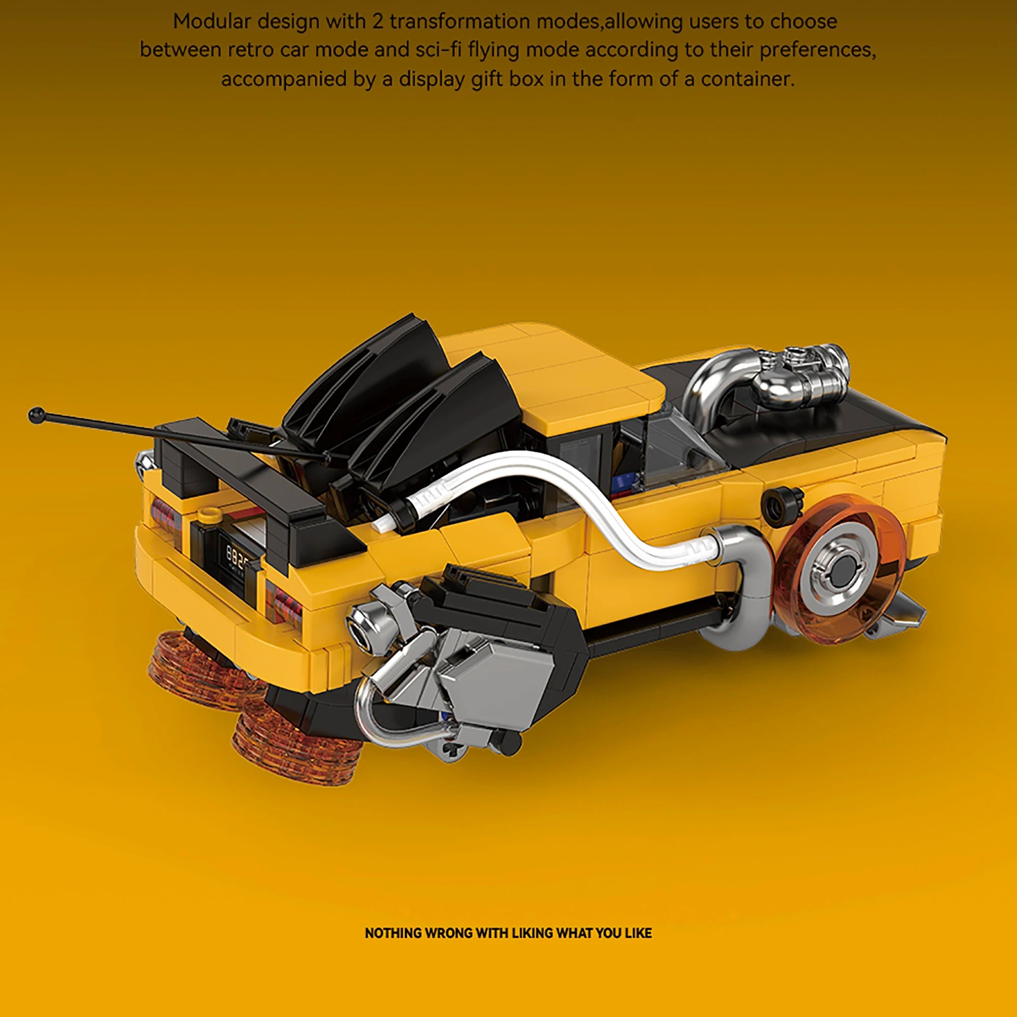 583 Uds.  bloques de construcción de Regreso al futuro PB8826, vehículo de carreras