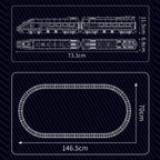 Mould King 12016 juguetes técnicos del coche el bloque de construcción del tren motorizado Europa Star E320