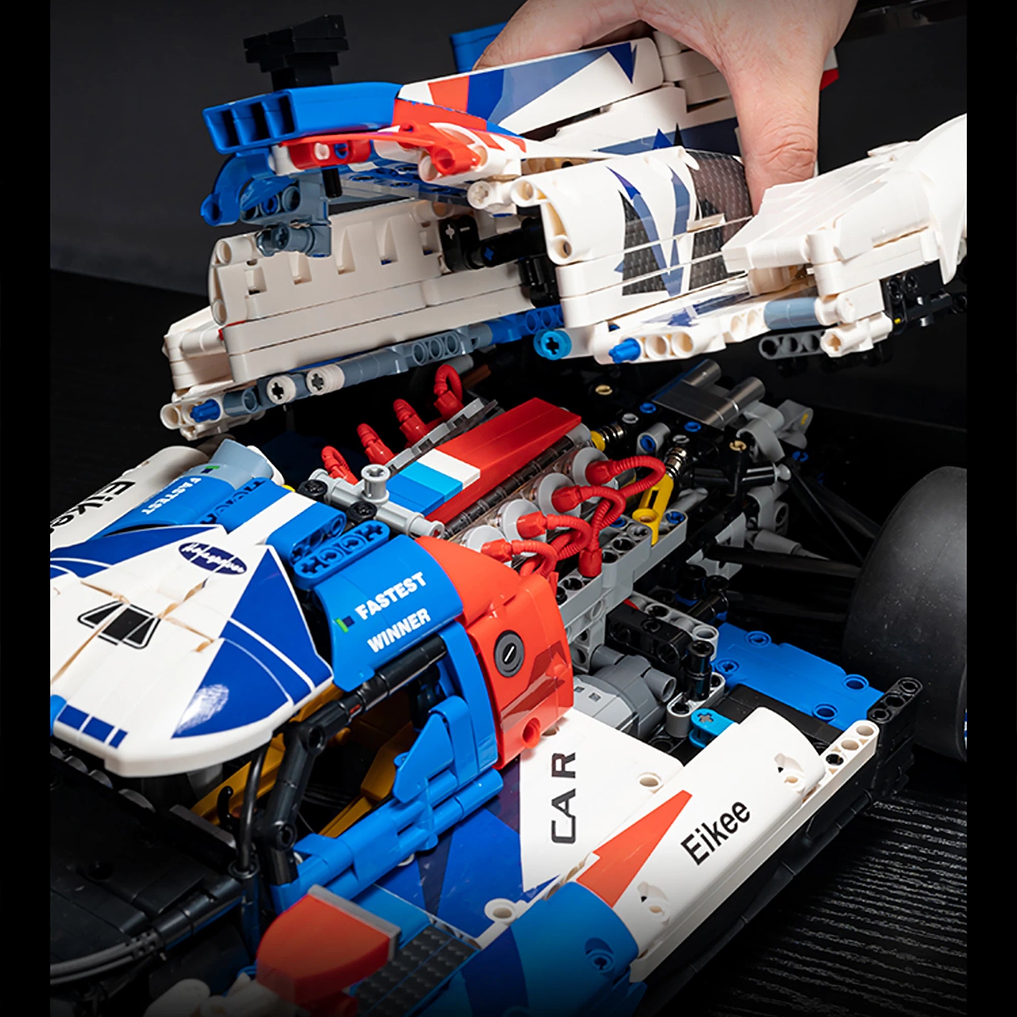 3507 piezas. Kit técnico 1:8 V8: bloques de construcción para coches de carreras MOC Y18082