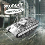 Piececool-rompecabezas de Metal 3D 1:48 Panther D, modelo de tanque