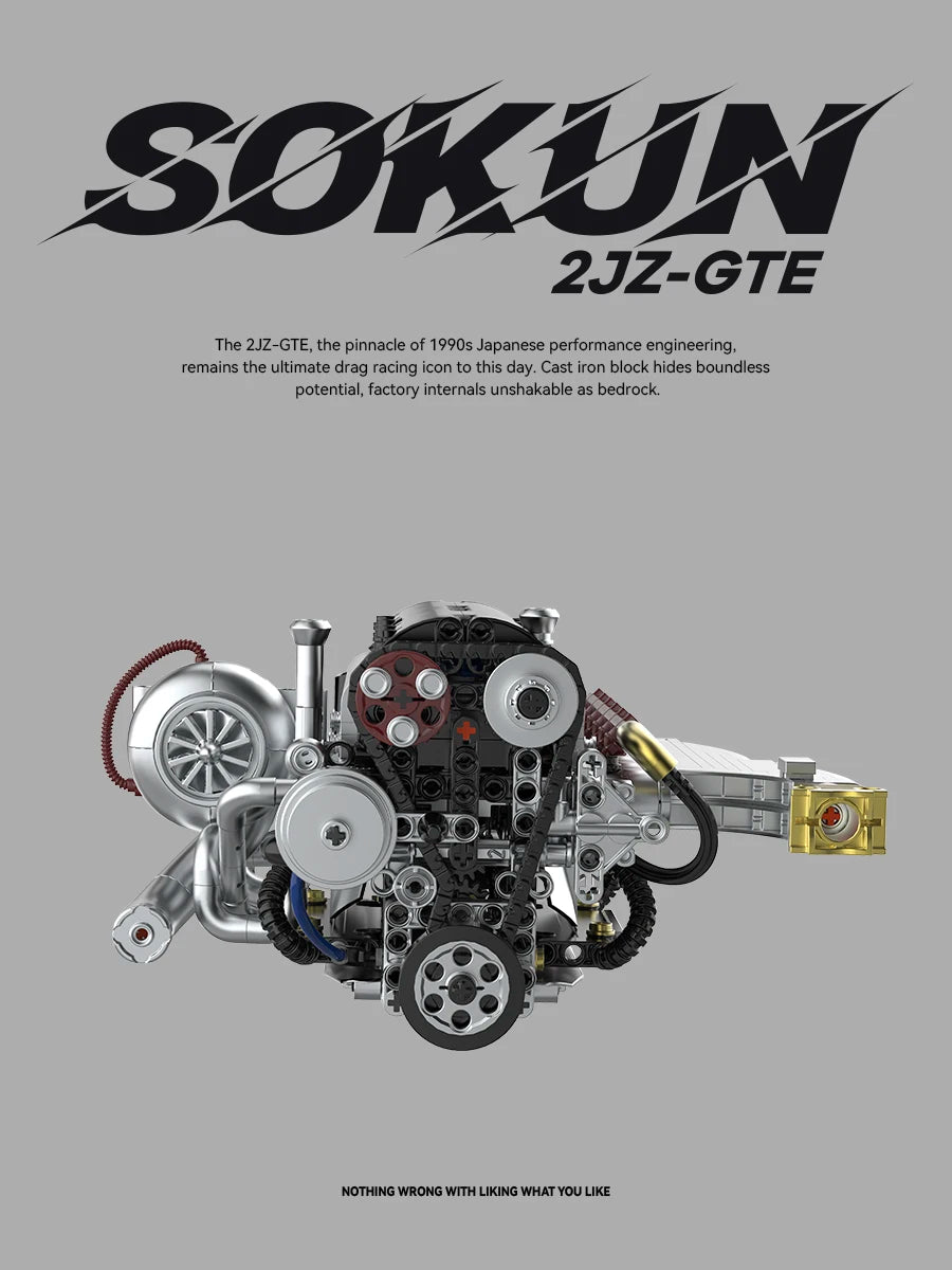 2JZ-GTE bloques de construcción de motor PB8814 técnico SOKUN 2JZ-GTE motor JDM