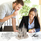 Piececool-rompecabezas de Metal 3D, Kits de construcción de modelos de La Sagrada Família