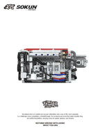 907 Piezas de Bloques de Construcción de Motor K20A PB8860, Colección de Adornos de Motor de Vehículo SOKUN
