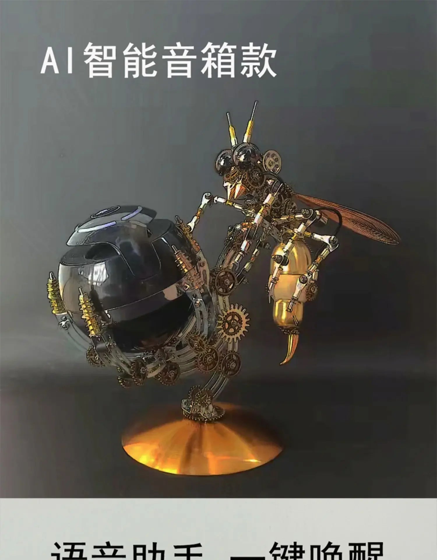 Wasp Mchanical Spider Octopus-rompecabezas 3D, Kit de modelo de Metal con herramientas de montaje