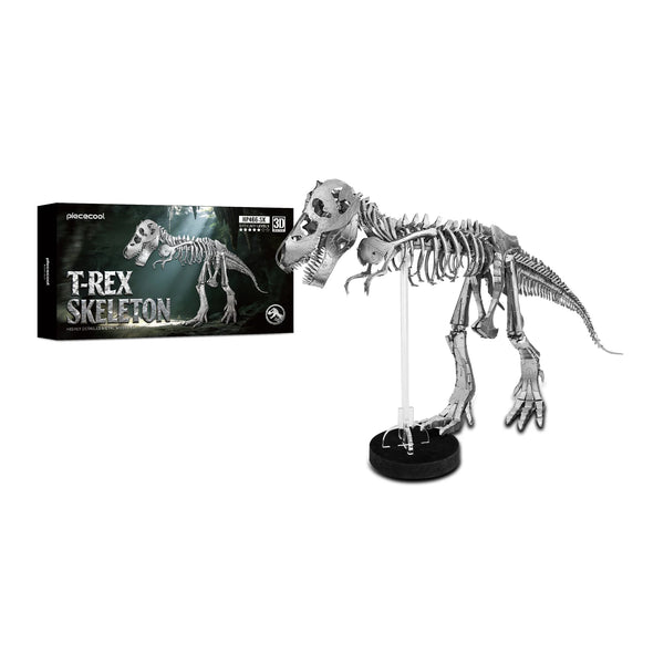 Piececool - Rompecabezas Metálicos 3D, Modelo de Esqueleto de T-Rex