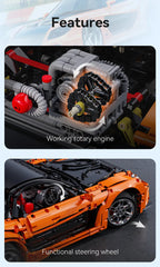 Cada 1:8 diseño MOC Artemy Zotov coche de carreras Mazda RX-7 RC