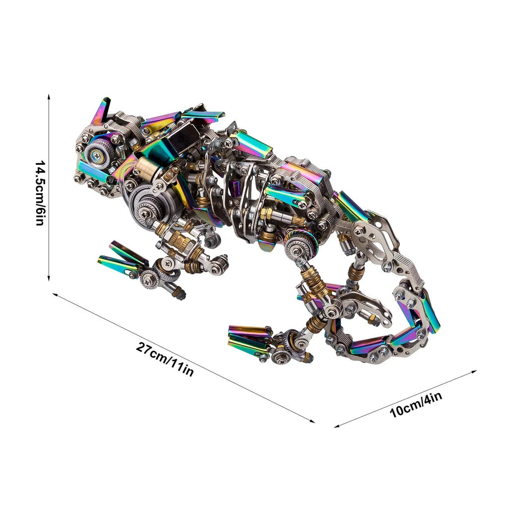 Rompecabezas 3D, kits de modelos camaleón mecánico, bricolaje, montaje de Metal