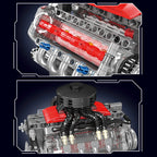 Mould King 10171 bloques de construcción de automóviles técnicos motorizados LSX454 V8 motor ladrillo juguetes montaje piezas de modelo de coche niños regalo de Navidad