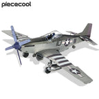 Piececool-rompecabezas 3D Kits de construcción de modelos de Metal de avión