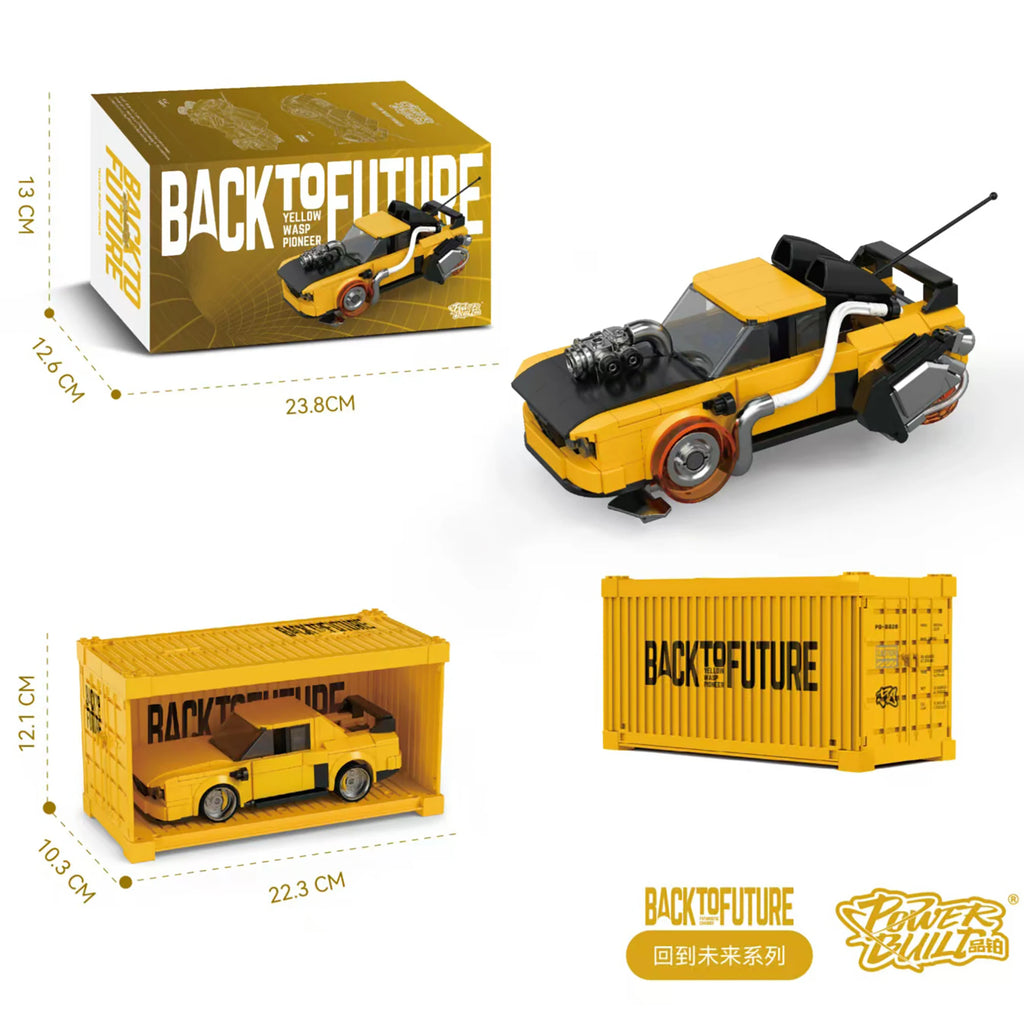 583 Uds.  bloques de construcción de Regreso al futuro PB8826, vehículo de carreras