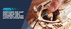 Robotime-rompecabezas de madera 3D, Kits de modelos de coches de carreras, 5H, construcción de 8-10M, motor rugiente mecánico LK505 para adultos, adolescentes y niños