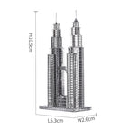 Piececool-rompecabezas de Metal 3D, conjunto de modelos de construcción, Kit de montaje DIY para rompecabezas, arquitectura famosa