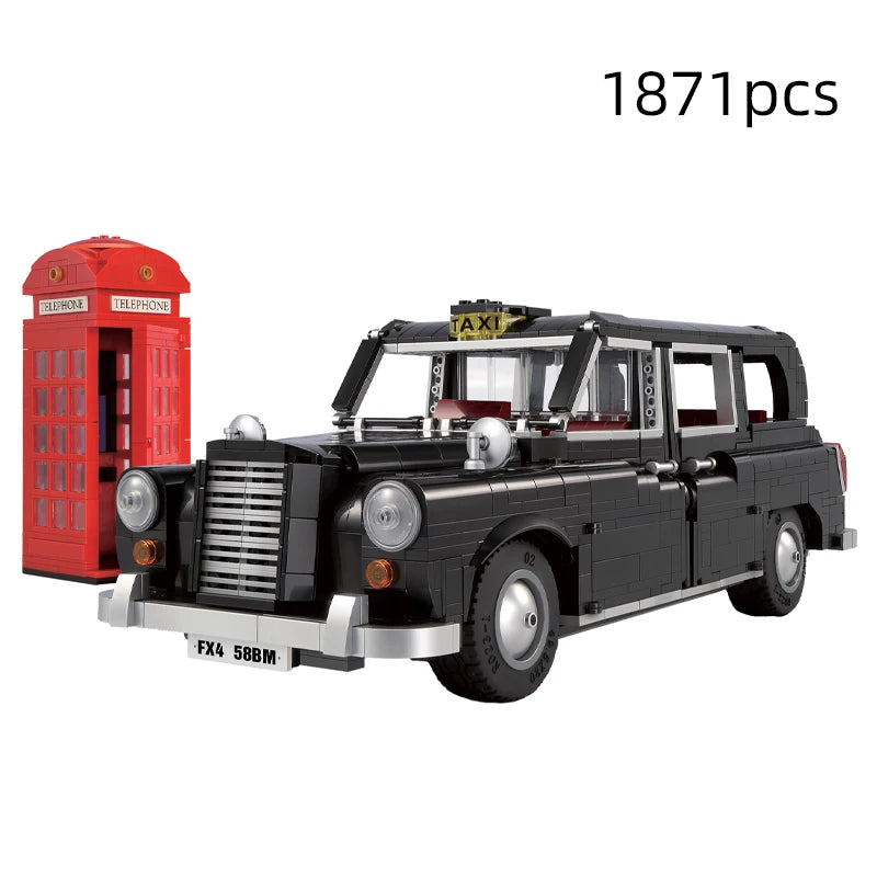 Cada-bloques de construcción MOC RC  juguete de ladrillos para armar coche taxi de Londres