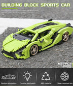 Mould King-bloques de construcción de coches técnicos para niños, juguete de ladrillos para armar coche de carreras deportivo Sian