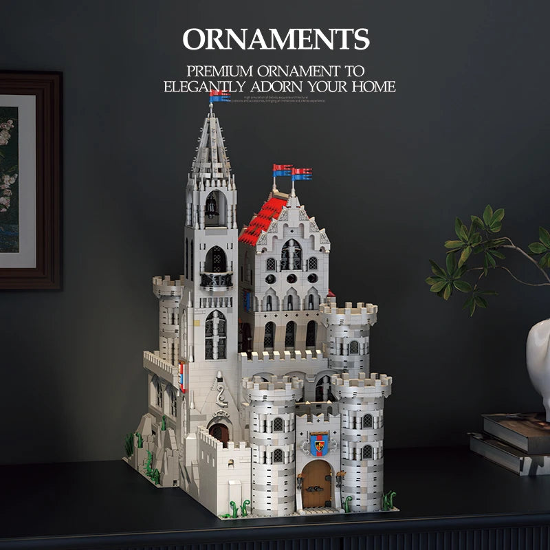 3999 Piezas de Bloques de Construcción de Castillo Medieval Europeo, Modelo de Castillo de Caballeros
